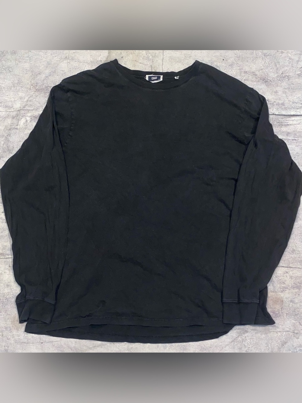 Kith Blank Long Sleeve Tee Tshirt Streetwear Classic Minimalist Sz XL Oversized